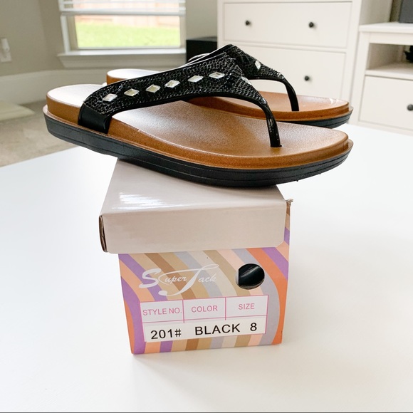 SuperJack Black Sandals 201 - Picture 6 of 6